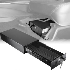 Jeep JK Lock Box Security Box - HighRock 4x4 Locking Under Seat Storage for 2007-2018 Jeep Wrangler JK - Driver Side Underseat Car Storage (Does NOT Fit 2011-2018 Wrangler JK 2-Door Models) in Saudi Arabia