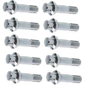 10pc من الفولاذ المقاوم للصدأ من الفولاذ المقاوم للصدأ العجلة بولت 2 5/8 "ل C300 2010-2014 ، من أجل GL E450amg 2016 ، ل S450 2010-2011 ، ل GLE63 AMG 2016 ، من أجل GLE63 AMG S 2016 ، ل E63 AMG S 2016 W164 W166 X204 W221 C216 in Kuwait