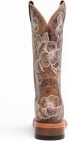 STALOV Cowboy Boots for Women Embroidered Mid Calf Chunky Pull-On Fashion Cowgirl Boot in Saudi Arabia