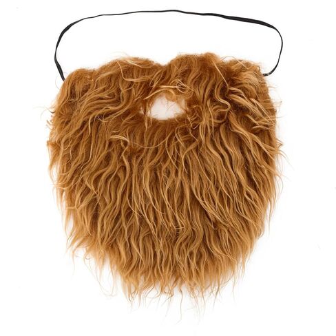 Men Costume Fake Beards and Mustache - Facial Hair Novelty Realistic Fake Beard for Adult and Teens - Halloween Party Cosplay Beard in Kuwait