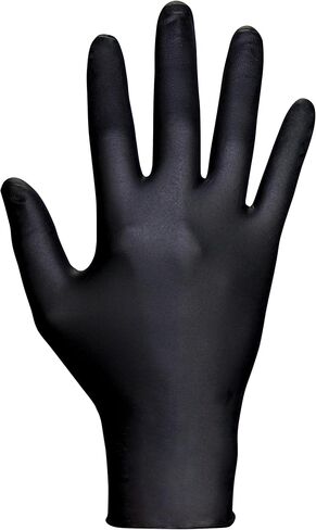 10 Pack SAS Safety 66517 Raven 6 mil Black Nitrile Disposable Gloves 7 Mil - Medium (10 boxes of 100 each) in Saudi Arabia