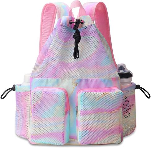 حقائب السباحة RHCPFOVOVR MESH للسباحين - حقيبة الظهر الرباطية للنساء للرجال ، السباحة السباحة على الشاطئ ، حمام السباحة الرياضي in Kuwait