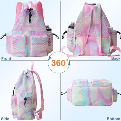 حقائب السباحة RHCPFOVOVR MESH للسباحين - حقيبة الظهر الرباطية للنساء للرجال ، السباحة السباحة على الشاطئ ، حمام السباحة الرياضي in Kuwait