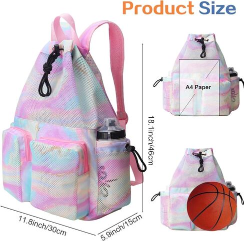 حقائب السباحة RHCPFOVOVR MESH للسباحين - حقيبة الظهر الرباطية للنساء للرجال ، السباحة السباحة على الشاطئ ، حمام السباحة الرياضي in Kuwait