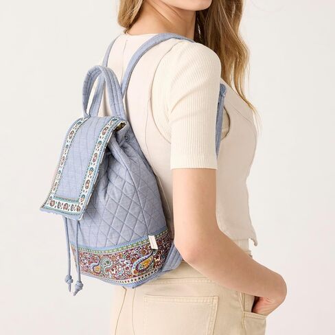 Vera Bradley Premium Cotton Cotton Original Parkspack ، Birds Green in Saudi Arabia