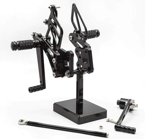FXCNC CNC Adjustable Motorcycle Rearset Foot Pegs Rear Set Footrests Compatible with GSX-R GSXR 600 750 GSXR600 GSXR750 GSX-R600 GSX-R750 2006-2010 in Saudi Arabia