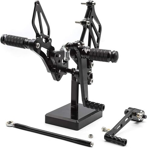 FXCNC CNC Adjustable Motorcycle Rearset Foot Pegs Rear Set Footrests Compatible with GSX-R GSXR 600 750 GSXR600 GSXR750 GSX-R600 GSX-R750 2006-2010 in Saudi Arabia