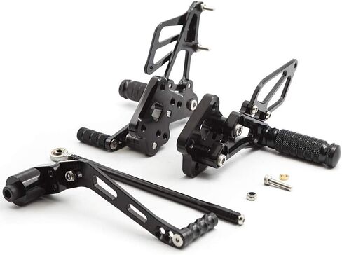 FXCNC CNC Adjustable Motorcycle Rearset Foot Pegs Rear Set Footrests Compatible with GSX-R GSXR 600 750 GSXR600 GSXR750 GSX-R600 GSX-R750 2006-2010 in Saudi Arabia