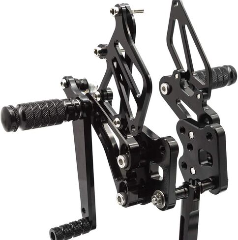 FXCNC CNC Adjustable Motorcycle Rearset Foot Pegs Rear Set Footrests Compatible with GSX-R GSXR 600 750 GSXR600 GSXR750 GSX-R600 GSX-R750 2006-2010 in Saudi Arabia