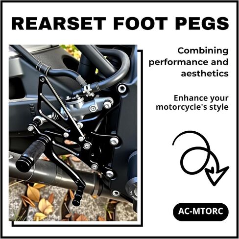 Motorcycle Rearset Foot Pegs Rear Set Footrests Fully Adjustable Foot Boards for Suzuki GSXR 600 GSXR 750, GSXR600 GSXR750, GSX-R600 GSX-R750 2011-2020 in Saudi Arabia