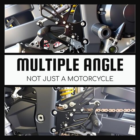 Motorcycle Rearset Foot Pegs Rear Set Footrests Fully Adjustable Foot Boards for Suzuki GSXR 600 GSXR 750, GSXR600 GSXR750, GSX-R600 GSX-R750 2011-2020 in Saudi Arabia