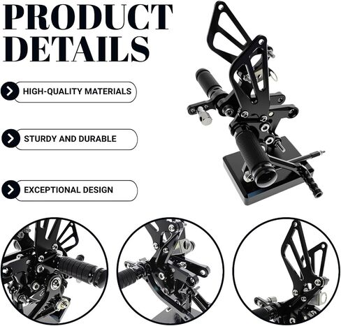 Motorcycle Rearset Foot Pegs Rear Set Footrests Fully Adjustable Foot Boards for Suzuki GSXR 600 GSXR 750, GSXR600 GSXR750, GSX-R600 GSX-R750 2011-2020 in Saudi Arabia