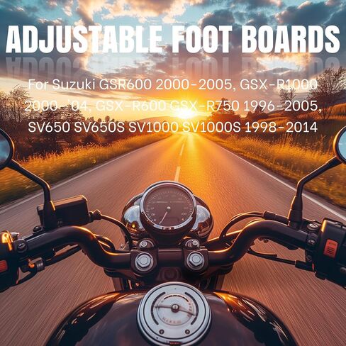 Motorcycle Rearset Foot Pegs Rear Set Footrests Fully Adjustable Foot Boards for Suzuki GSXR 600 GSXR 750, GSXR600 GSXR750, GSX-R600 GSX-R750 2011-2020 in Saudi Arabia