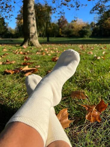 100% Organic Cotton Unisex Socks White Chemical Free Soft Eco-Friendly Soft Pure Hypoallergenic in Saudi Arabia