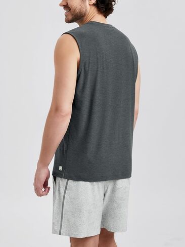 ODODOS Men's Performance Sleeveless Shirts - Stratum Tech Tank Top Ultra Soft Moisture Wicking UPF 50+ Workout Muscle Tee in Saudi Arabia
