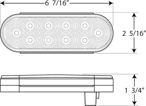 Optronics STL72AMBP Amber LED Park/Turn Light in Saudi Arabia