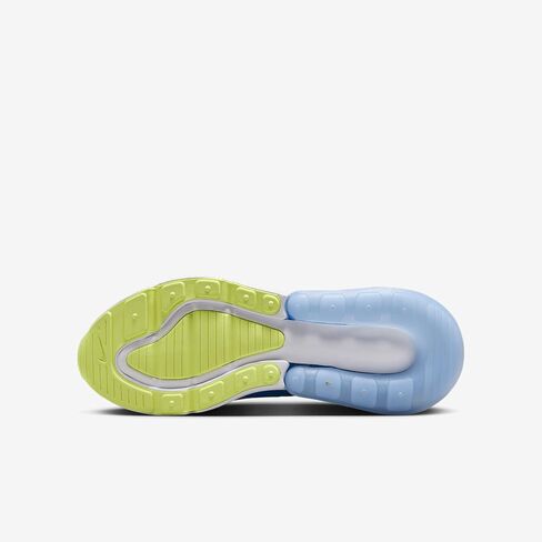 Nike Air Max 270 Big Kids' Shoes (IB4401-043, Pure Platinum/Rush Fuchsia/Blue Beyond/Light Lemon Twist) in Saudi Arabia