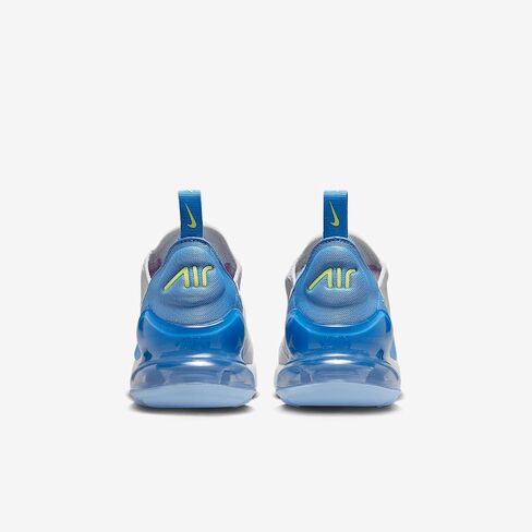 Nike Air Max 270 Big Kids' Shoes (IB4401-043, Pure Platinum/Rush Fuchsia/Blue Beyond/Light Lemon Twist) in Saudi Arabia