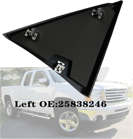 25838246 25838248 غطاء المثلث العلوي من الباب الأمامي المثلث متوافق مع 2007-2013 Chevy Chevrolet Silverado GMC Sierra 1500 2500 HD 3500 HD يستبدل in Kuwait