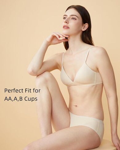 بيما القطن bralette Modal bralette لصدر صغير - حمالة صدر لاسلكية AAA/AA/A/B كوب ناعم مثلث صدرية للنساء الصغيرات in Kuwait