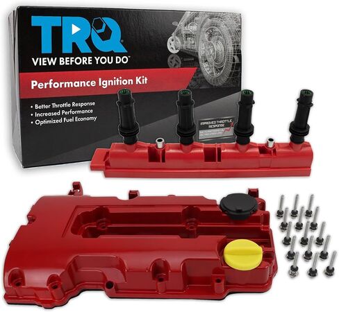 TRQ Ignition Kit Kit Ignition Coil Cover Cover متوافق مع 2013-2021 Buick Encore 2014-2016 Cadillac ELR 2011-2015 Chevrolet Cruze 2016 Cruze Limited 2012-2020 Sonic 2015-2021 Trax Volt in Saudi Arabia