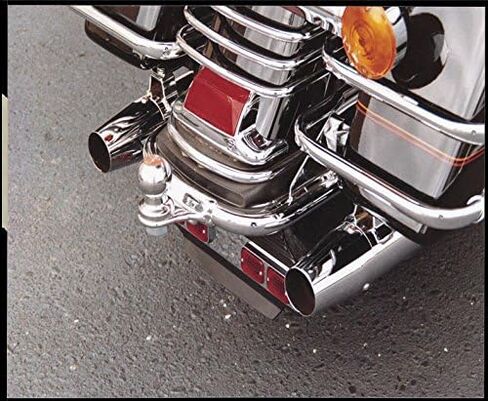 HTTMT MT502-006-CD Chrome Heavy Duty Trailer Hitch w/Ball Compatible with Harley Road Glide FLTR 1998–2001 2007–2008/ Road King FLHR 1994–2005 2008 in Kuwait