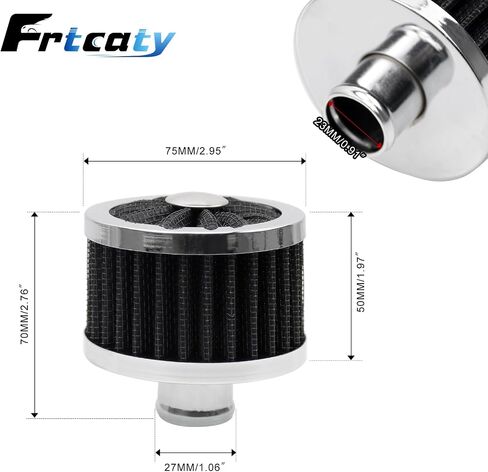 23MM High Flow Vent Valve Cover Breather Filter Universal Car Air Filter Cold Air Intake Filter Small Air Filter Breather Universal Air Vent Cover BLUE in Saudi Arabia