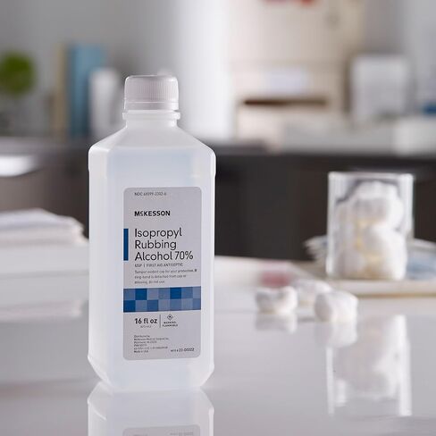 McKesson Isopropyl Rubbing Alcohol 70% [1 Count] USP First Aid Antiseptic, 16 oz in Kuwait