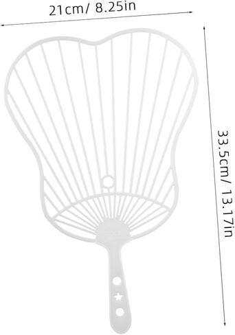 Luxshiny DIY Chinese Hand Fan Frame Kit 20pcs Plastic Fan Handles for Crafting Wedding and Decoration Lightweight and Easy to Assemble for DIY Projects in Kuwait