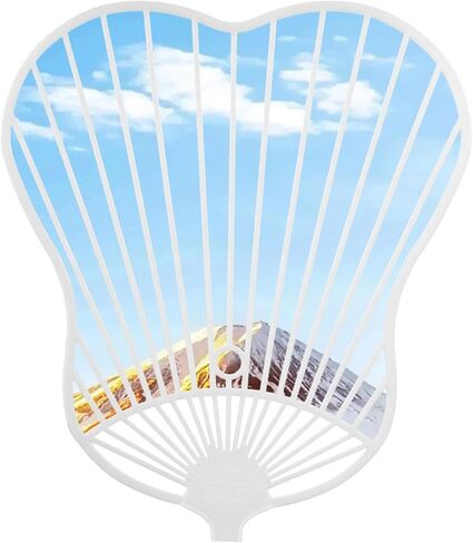 Luxshiny DIY Chinese Hand Fan Frame Kit 20pcs Plastic Fan Handles for Crafting Wedding and Decoration Lightweight and Easy to Assemble for DIY Projects in Kuwait
