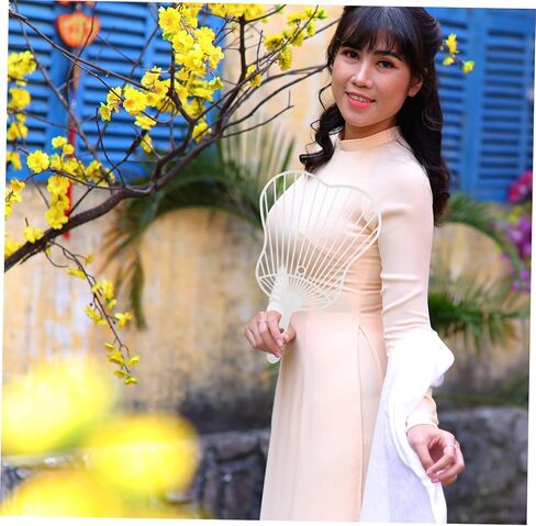 Luxshiny DIY Chinese Hand Fan Frame Kit 20pcs Plastic Fan Handles for Crafting Wedding and Decoration Lightweight and Easy to Assemble for DIY Projects in Kuwait