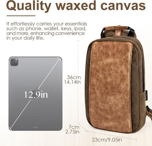 Canvas Messenger Bag Sling Bag Crossbody Shoulder Bag for Men Women Travel Work Satchel Bags in Saudi Arabia