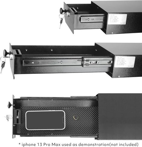 Jeep JK Lock Box Security Box - HighRock 4x4 Locking Under Seat Storage for 2007-2018 Jeep Wrangler JK - Driver Side Underseat Car Storage (Does NOT Fit 2011-2018 Wrangler JK 2-Door Models) in Saudi Arabia