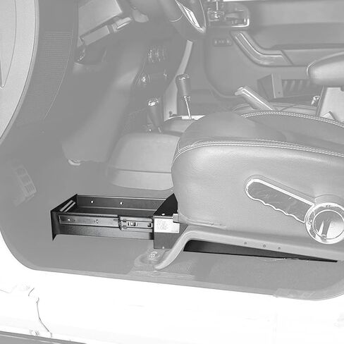 Jeep JK Lock Box Security Box - HighRock 4x4 Locking Under Seat Storage for 2007-2018 Jeep Wrangler JK - Driver Side Underseat Car Storage (Does NOT Fit 2011-2018 Wrangler JK 2-Door Models) in Saudi Arabia