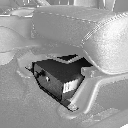 Jeep JK Lock Box Security Box - HighRock 4x4 Locking Under Seat Storage for 2007-2018 Jeep Wrangler JK - Driver Side Underseat Car Storage (Does NOT Fit 2011-2018 Wrangler JK 2-Door Models) in Saudi Arabia