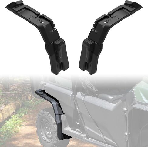 SAUTVS Extended Rear Fender Flares Compatible with Honda Pioneer 700-4 2014-2025, Wider Rear Left & Right Mud Flaps Mud Guards Extensions Accessories in Saudi Arabia