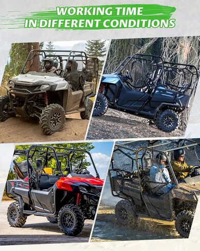SAUTVS Extended Rear Fender Flares Compatible with Honda Pioneer 700-4 2014-2025, Wider Rear Left & Right Mud Flaps Mud Guards Extensions Accessories in Saudi Arabia