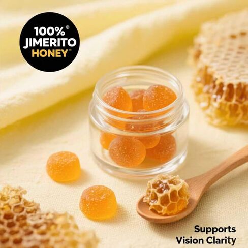 Jimerito Honey Lutein Gummies ، Lutein & Zeaxanthin مكملات ， 20mg Gummies-30 Days Supply (1pc) in Kuwait