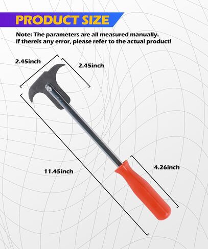 Seal Puller,Car Accessories,Professional Seal Puller Tool with Dual Hook Tips,Oil Seals Removal Tool,Automotive Tools for Removing Oil and Grease Seals,Fit for Car,SUV,Light Truck (Black) in Saudi Arabia