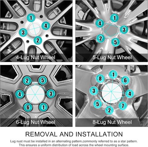 uxcell M12 x 1.5 Chrome Wheel Studs Set Taper Seat 17 mm Shank Wheel Bolts Lug 8pcs in Saudi Arabia