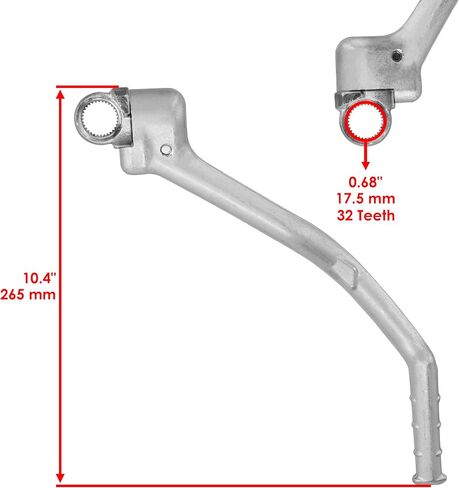 Caltric Kick Start Pedal Lever Compatible with Yamaha YZ250F 2010 2011 2012 2013 17D-15620-50-00 in Saudi Arabia