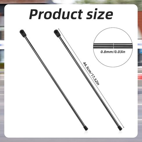 2pcs 281S0001 Replacement Prop Rod, Metal Rear Tonneau Cover Lid Lift Supports for 10mm Ball-Stud Accessories for Bakflip BAK Hard Tri-Fold Pickup/Truck Bed Heavy Trailer Cover in Saudi Arabia