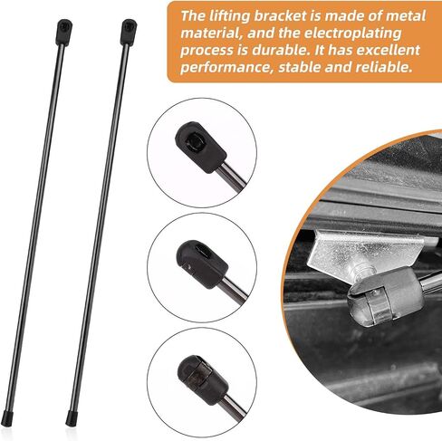 2pcs 281S0001 Replacement Prop Rod, Metal Rear Tonneau Cover Lid Lift Supports for 10mm Ball-Stud Accessories for Bakflip BAK Hard Tri-Fold Pickup/Truck Bed Heavy Trailer Cover in Saudi Arabia