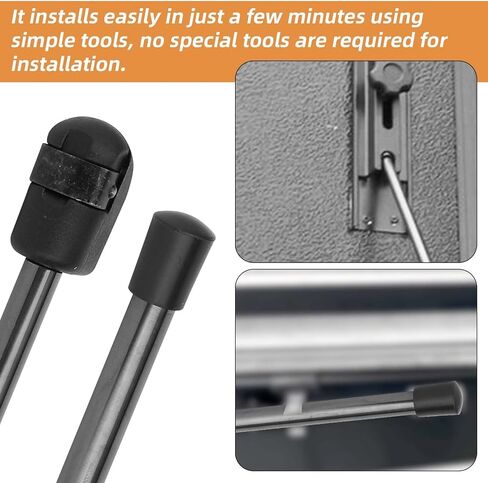 2pcs 281S0001 Replacement Prop Rod, Metal Rear Tonneau Cover Lid Lift Supports for 10mm Ball-Stud Accessories for Bakflip BAK Hard Tri-Fold Pickup/Truck Bed Heavy Trailer Cover in Saudi Arabia