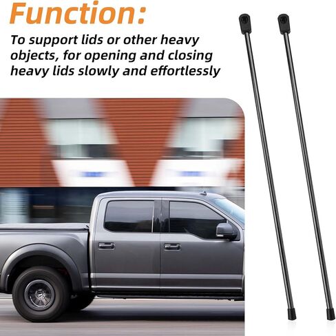 2pcs 281S0001 Replacement Prop Rod, Metal Rear Tonneau Cover Lid Lift Supports for 10mm Ball-Stud Accessories for Bakflip BAK Hard Tri-Fold Pickup/Truck Bed Heavy Trailer Cover in Saudi Arabia