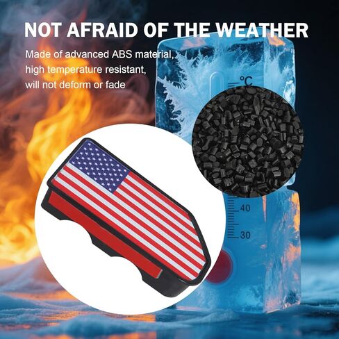 2PCS Bed Rail Stake Pocket Covers, Compatible with GMC Chevy Silverado Sierra 1500 2019-2024, GMC Sierra 3500HD 2020-2025, Truck Rear Holes Plugs Covers (Black Flag) in Kuwait