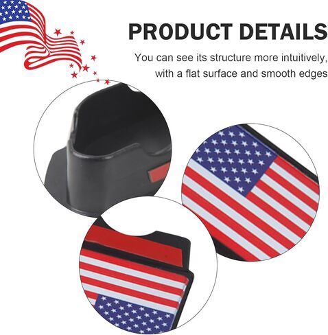 2PCS Bed Rail Stake Pocket Covers, Compatible with GMC Chevy Silverado Sierra 1500 2019-2024, GMC Sierra 3500HD 2020-2025, Truck Rear Holes Plugs Covers (Black Flag) in Kuwait