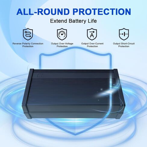 14.6V 10A LIFEPO4 شاحن البطارية المصمم لبطارية ليثيوم 12 فولت ، شاحن ذكي AC-DC ، نصيحة للبطارية ، حماية أمان مدمجة ، دعم 0V شحن in Kuwait
