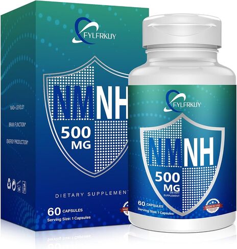 New NMNH 500mg Per Serving (Dihydronicotinamide Mononucleotide), NAD 𝐒𝐮𝐩𝐩𝐥𝐞𝐦𝐞𝐧𝐭𝐬 Pure Organic, More Effective Than NMN for Anti-Aging, Energy, Immunity, Focus - 60 Count in Saudi Arabia