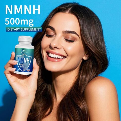 New NMNH 500mg Per Serving (Dihydronicotinamide Mononucleotide), NAD 𝐒𝐮𝐩𝐩𝐥𝐞𝐦𝐞𝐧𝐭𝐬 Pure Organic, More Effective Than NMN for Anti-Aging, Energy, Immunity, Focus - 60 Count in Saudi Arabia